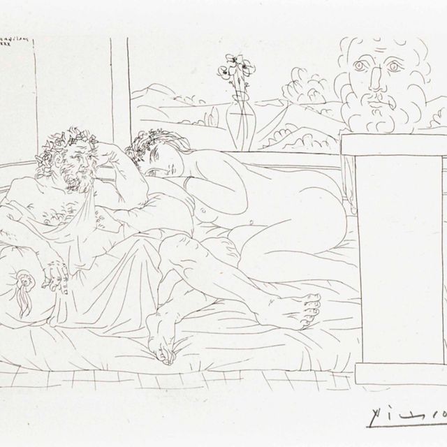 Pablo Picasso — Памятник скульптору, IV, из коллекции La Suite Vollard