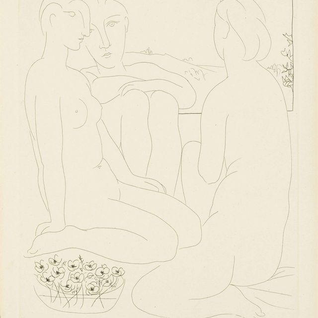 Pablo Picasso — Трое новых женщин перед самым окном, от: La Suite Vollard