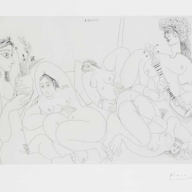 Pablo Picasso — Клиника для женщин-турчанок, живущих в уединении, от: La Série 347