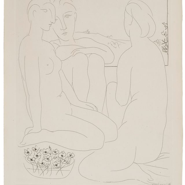 Pablo Picasso — Трое новых женщин перед самым окном, из "Люкса Воллара"