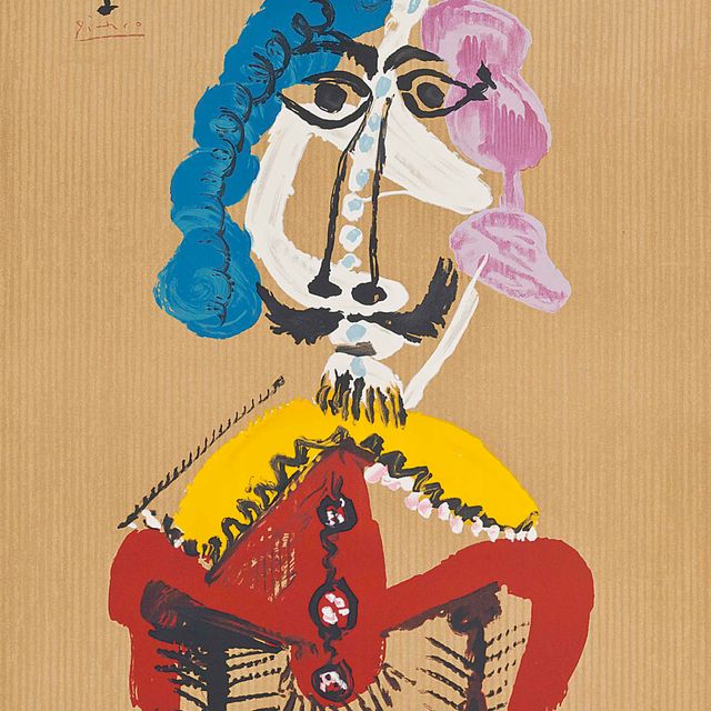 Pablo Picasso — Одна тарелка, из серии "Воображаемые портреты"