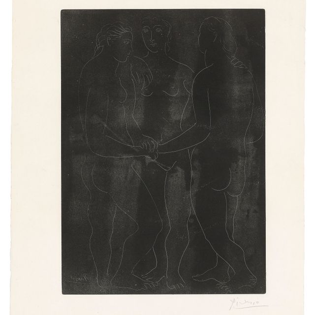 Pablo Picasso — Трое друзей