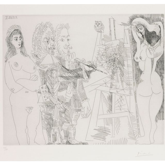 Pablo Picasso — Автор, представитель семьи и официальный представитель ООН, из серии 347