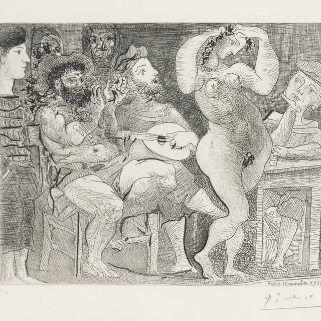 Pablo Picasso — В кабаре (B. 286; Ba. 439)