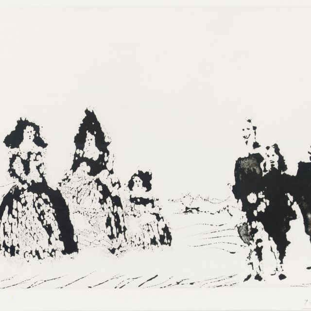 Pablo Picasso — Мужчины и женщины-джентильмены из Сьерры, из серии 347 (1614 г. до н.э.; 1630 г. до н. э.)