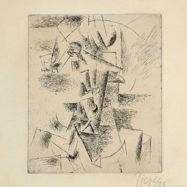 Pablo Picasso — Тет-а-тет с человеком за трубкой