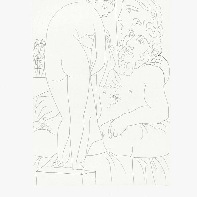 Pablo Picasso — Скульптурная композиция, созданная скульптором с нюансами драпировки, из коллекции La Suite Vollard