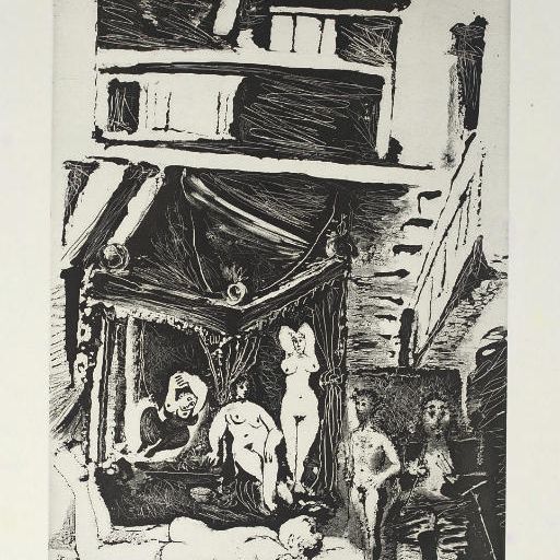 Pablo Picasso — Старый друг, песня о жизни, из серии 347 (B. 1604; Ba. 1619 Bb1)