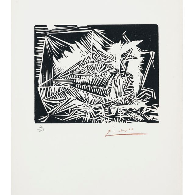 Pablo Picasso — Голубино, из "40 дней Пикассо и Марж дю Буффон"
