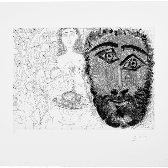 Pablo Picasso — Возвращение графа д'Оргаза, из Сери, 347