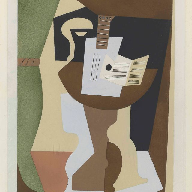 Pablo Picasso — Музыкант, играющий на гитаре, от: Dix Pochoirs