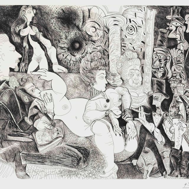 Pablo Picasso — Художник-постановщик, сын модели для дома Телье, из серии "Ла Сери 156"