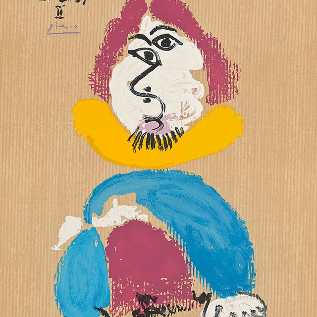 Pablo Picasso — Одна тарелка, из серии "Воображаемые портреты"