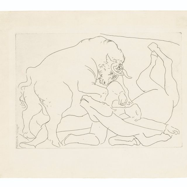 Pablo Picasso — Тореро и рыцари пьетро в парке Торо