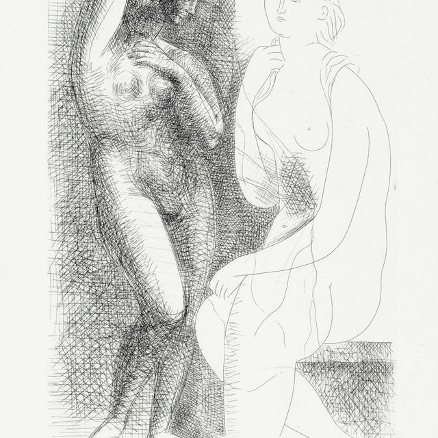 Pablo Picasso — Статуэтка молодой женщины из "Сюиты Воллара" (B. 139; Ba. 205)