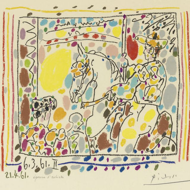Pablo Picasso — "Пикадор II", из "Лос-торос", на авансцене Пикассо (B. 1017; M. 350)