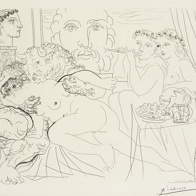 Pablo Picasso — Средство для ухода за кожей вокруг глаз une Femme, от: La Suite Vollard (B. 191; Ba. 350)
