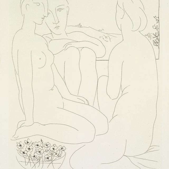 Pablo Picasso — "Трое новых женщин перед самым окном", из "Сюиты Воллар" (р. 1760; ст. 329)