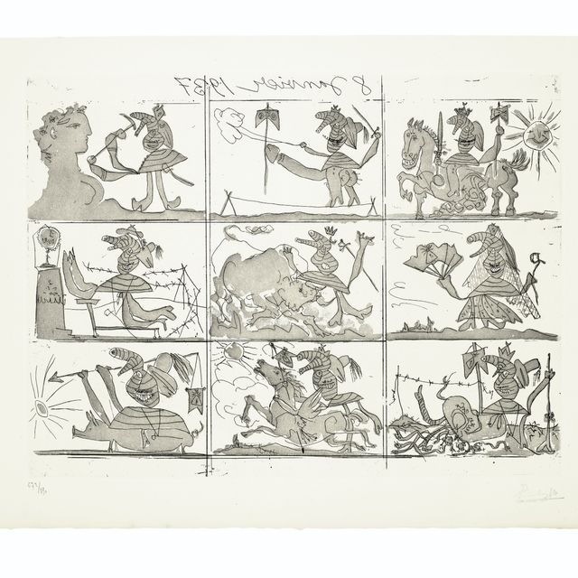 Pablo Picasso — Сын и мать Франко