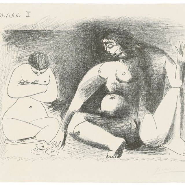 Pablo Picasso — Две женщины накапливаются