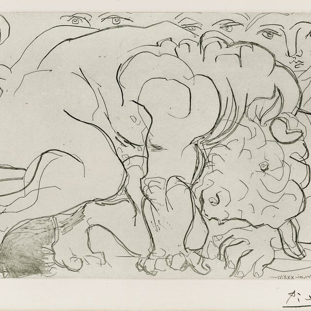 Pablo Picasso — Минотавр Блессе VI из "Сюиты Воллара"
