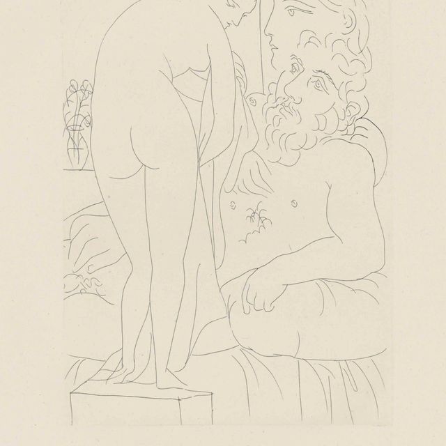 Pablo Picasso — Выставка работ скульптора, создавшего драпировку, от: La Suite Vollard