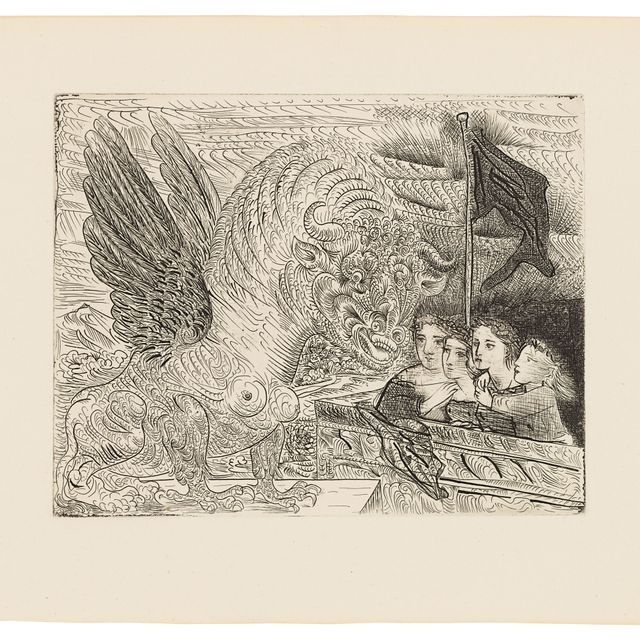 Pablo Picasso — Торо - это созерцание четырех детей, от: La Suite Vollard