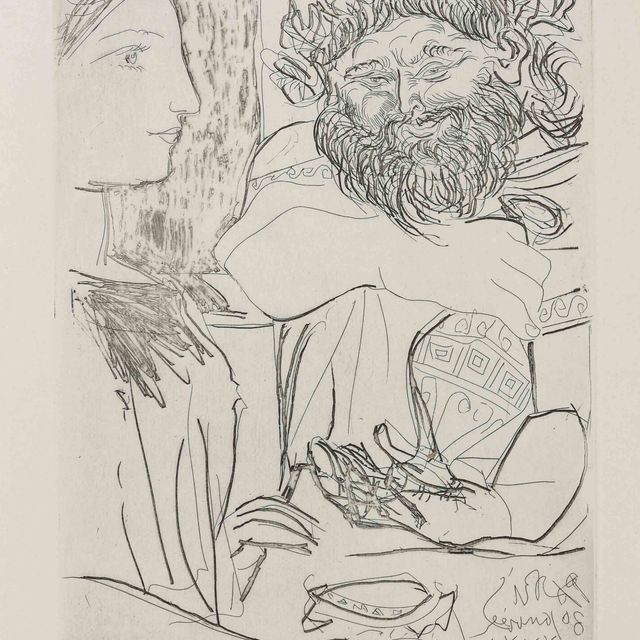 Pablo Picasso — Вакх и его профиль (B. 274; Ba. 409)