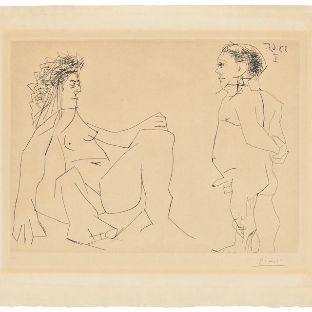 Pablo Picasso — Женщина и мужчина