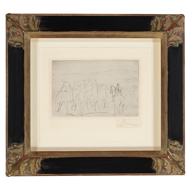 Pablo Picasso — "Абревуар" из "Свиты Сальтимбанков"
