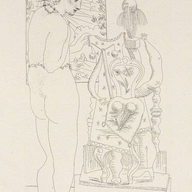 Pablo Picasso — Сюрреалистическая модель и скульптура, от: La Suite Vollard (B. 187; Ba. 346)