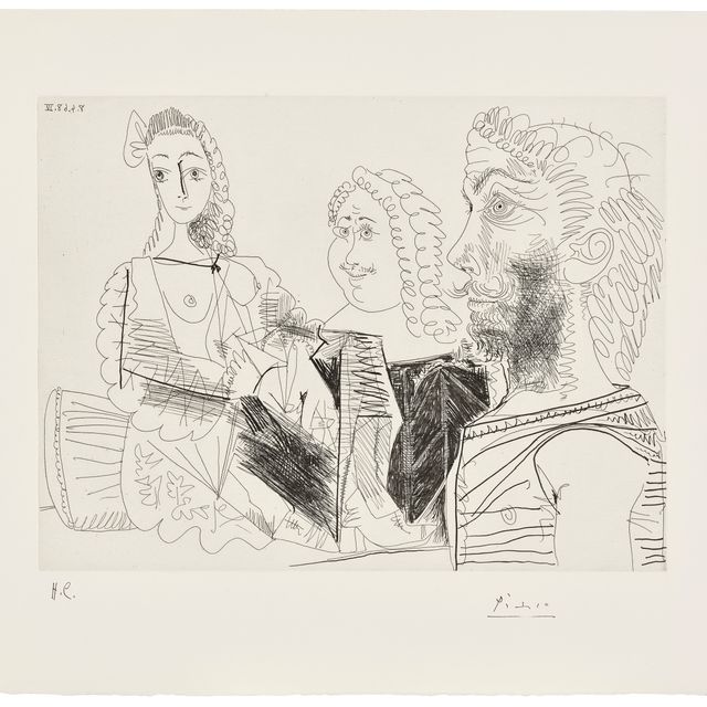 Pablo Picasso — Мужчина в жилете, афганская песня о любви к "Мушкетеру" и дульсинее, из серии 347