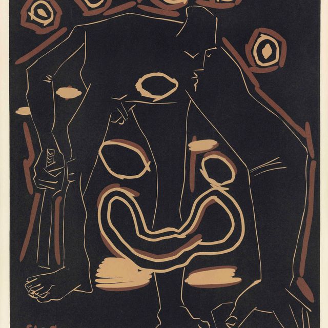 Pablo Picasso — Человек с батона (р. 1106; Р. 1338)