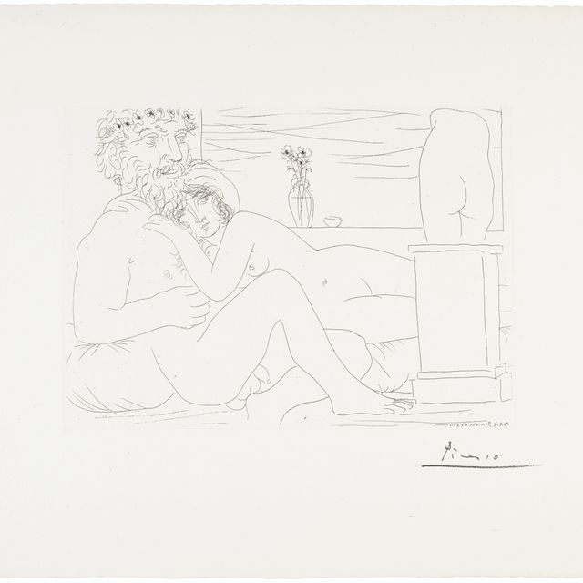 Pablo Picasso — Памятник скульптору, создавшему маленькое туловище, из коллекции La Suite Vollard