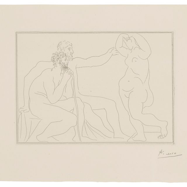 Pablo Picasso — Двое скульпторов создали единственную статую, автор: Ла Сюит Воллар