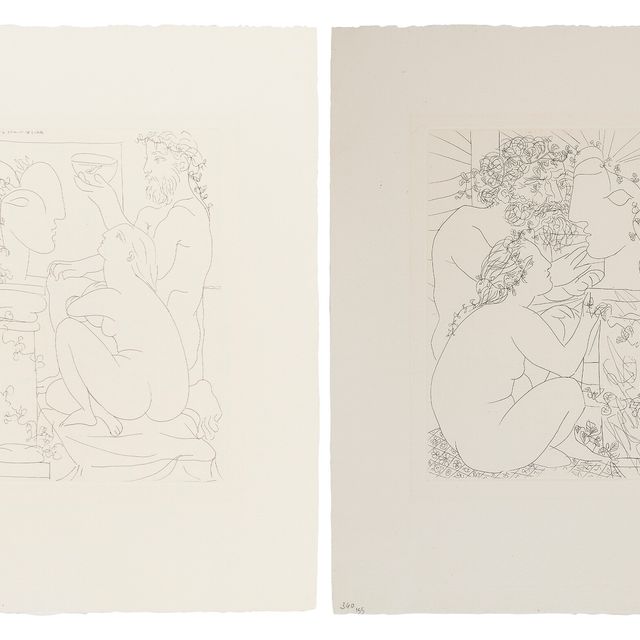 Pablo Picasso — La Suite Vollard: две тарелки