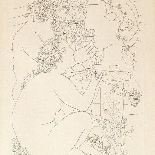 Pablo Picasso — Скульптор, модель для наращивания и личной скульптуры, из La Suite Vollard (B. 155; Ba. 308 II Bd)