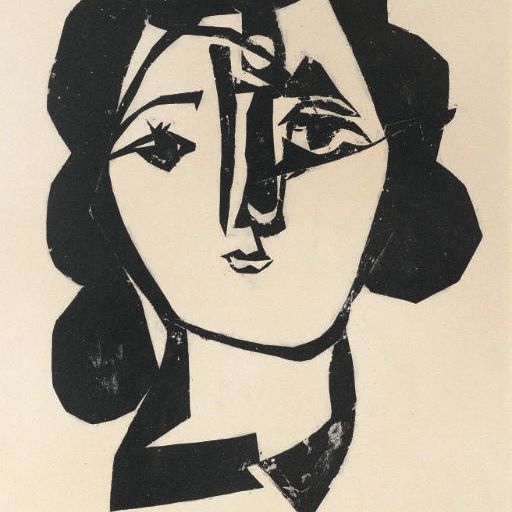 Pablo Picasso — Тет-а-тет с женщиной (B. 375; Фрагмент 1)