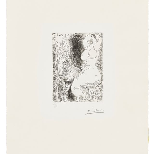 Pablo Picasso — Старый город, модель и зритель, от: Series 347