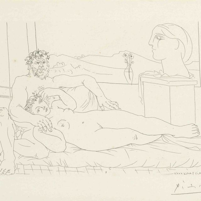 Pablo Picasso — Выставка скульптора II, автор: Ла Сюит Воллар (B. 172; Ba. 325 Bd)