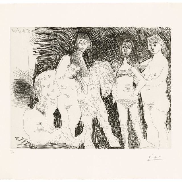 Pablo Picasso — Дом престарелых для молодых: гарсон и кавалер цирка для женщин, фото 15 из: La Série 347