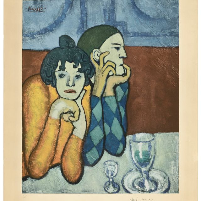 Pablo Picasso — Арлекин и его компания (Два Сальтимбанка)