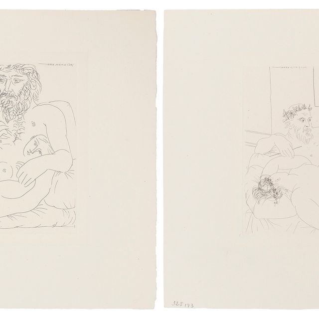 Pablo Picasso — La Suite Vollard: две тарелки