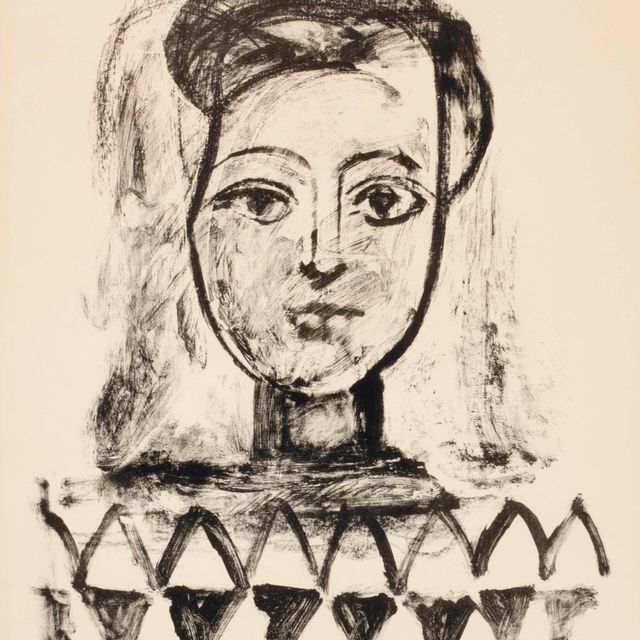 Pablo Picasso — Корсаж для молодой женщины с треугольниками (B. 456; M. 105)