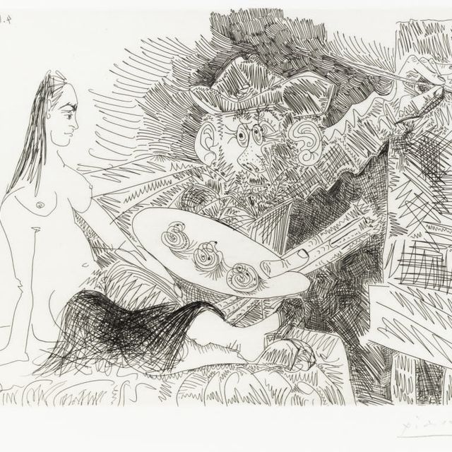Pablo Picasso — Художница, работающая по образцу в мире, из серии 347 (р. 1826; Р. 1843)