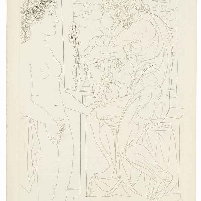 Pablo Picasso — Модель тела и скульптуры, от: La Suite Vollard (B. 185; Ba. 344)