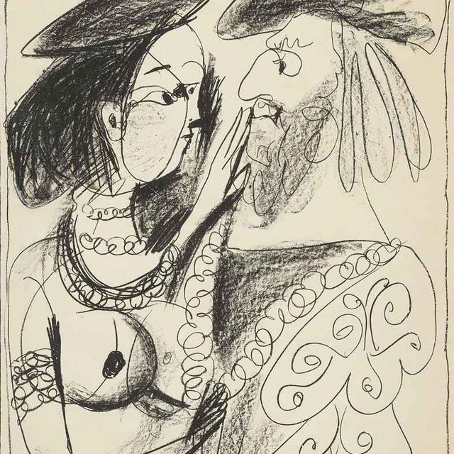 Pablo Picasso — Сеньор и дочь (B. 870; M. 318)