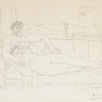 Pablo Picasso — Скульптурная композиция II, из коллекции La Suite Vollard (B. 172; Ba. 325 Bd)