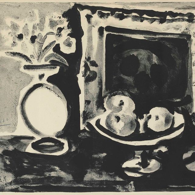 Pablo Picasso — Великая природа смерти в компотье (Б. 425; Мурло 73)