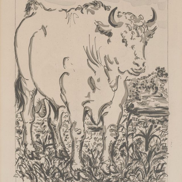 Pablo Picasso — Ле Торо, от: Оригинальная крепкая вода для текстов Буффона.